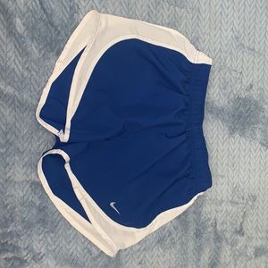 SOLD • BLUE/WHITE NIKE SHORTS